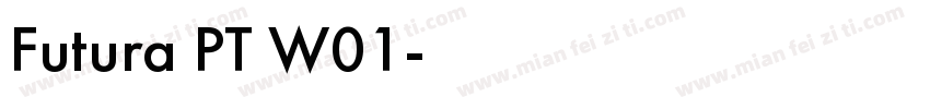 Futura PT W01字体转换